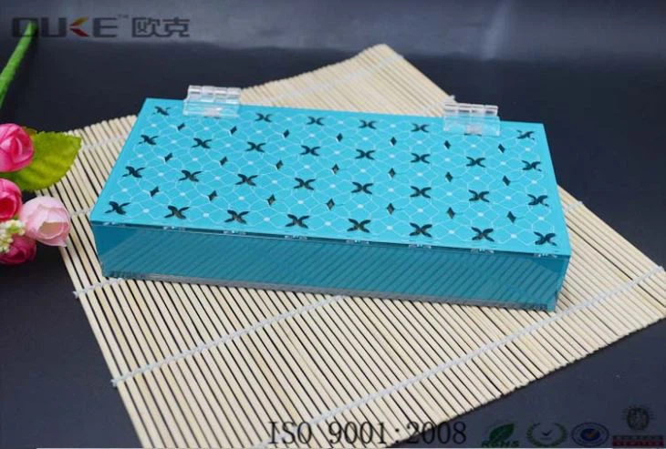 Ljúffengt plastkassi Akríl Bílskúr kassi með loki