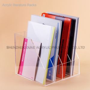 Desktop Akríl Bókmenntir Rekki Flyer Handhafar Skoða Pakki Skjár Rack