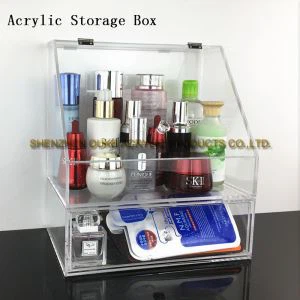 Online Hot Sale Hreinsa Multilayer Box Akríl Bílskúr Box Plast Snyrtivörur \ Makeup Box