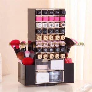 Stór Countertop Plast Makeup Skipuleggjandi Acrylic Makeup Vélar