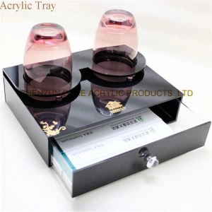 Nýr Hönnun Rétthyrnd Acrylic Bakki Forréttir Bar Serving Bakkar