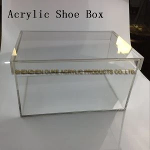 Acryl Framleiðandi Clear Acrylic Skjár Case Fyrir Skór Box Plexiglass Sýna Box