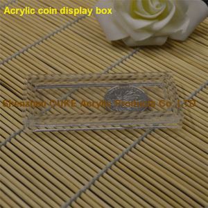 Kína Birgðasali Rétthyrningur Akríl Mynt Skoða Box Hot Selja Mynt Box