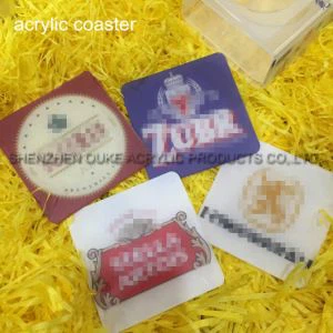 Coaster Tegund Acrylic Coaster, Hreinsa Plast Coasters, Bjór Coaster Til Sölu