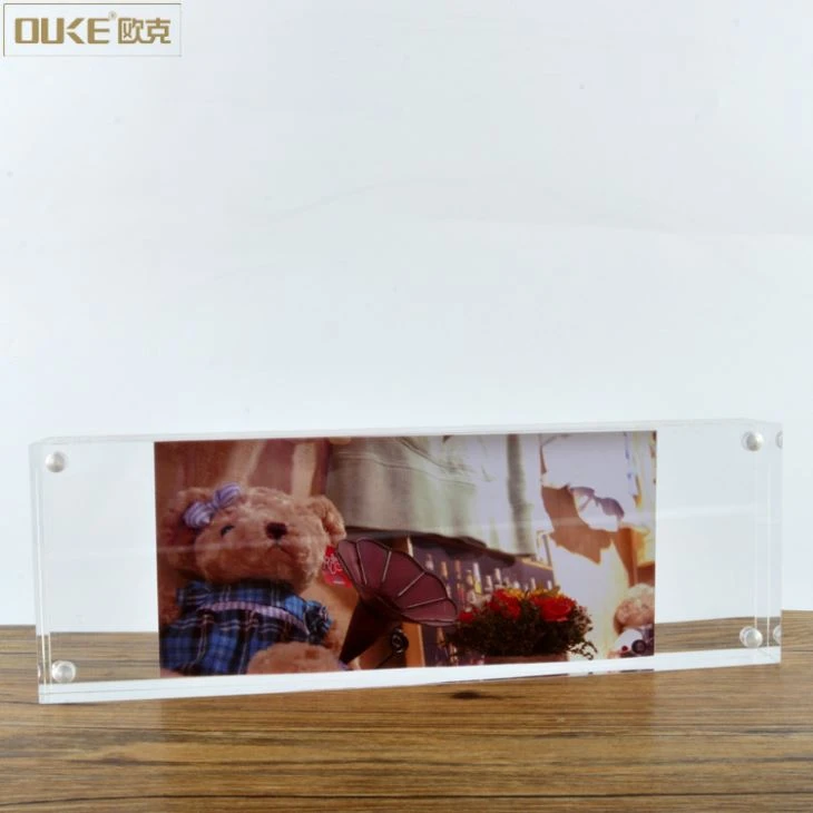 Rectangle Mini Plastic Acrylic Photo Frame