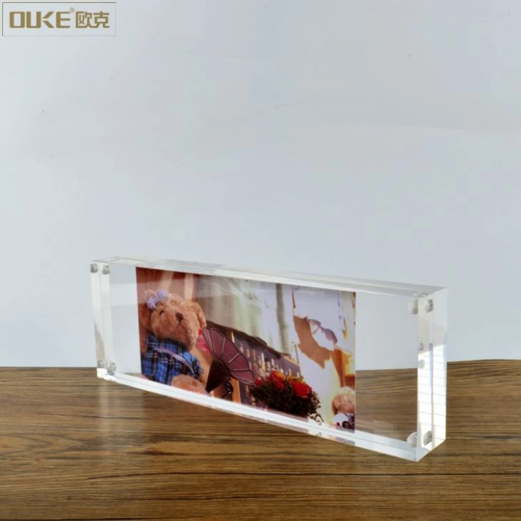 Rectangle Mini Plastic Acrylic Photo Frame