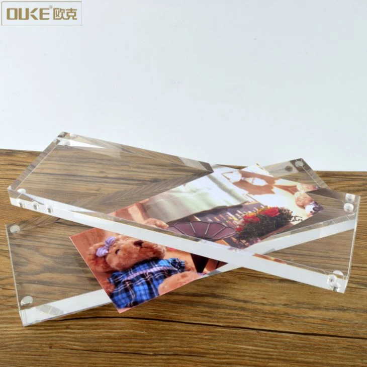 Rectangle Mini Plastic Acrylic Photo Frame