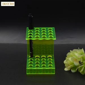 Sérsniðin gult acryl skrifborðspenni