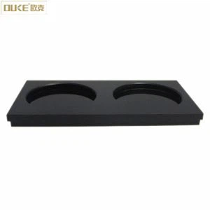 Heildverslun PMMA Black Acrylic Tea Coaster