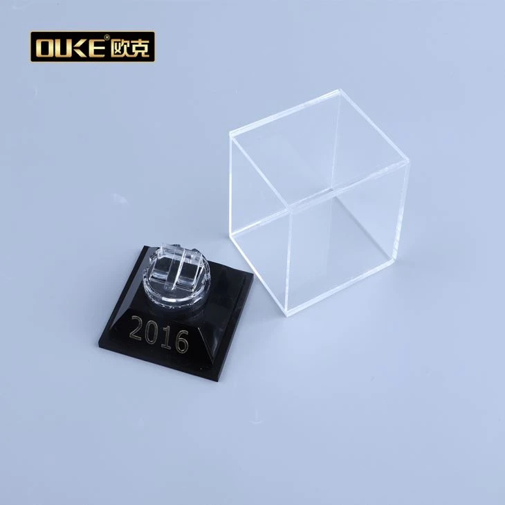 Clear Acrylic Wedding Ring Box Lucite Ring Case